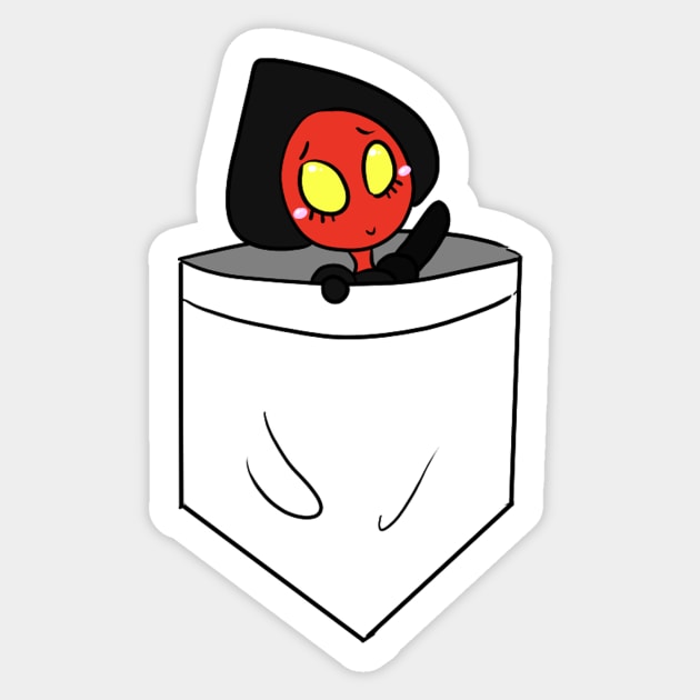 Pocket Cryptid: Flatwoods Monster Sticker by Bluejayluvsall